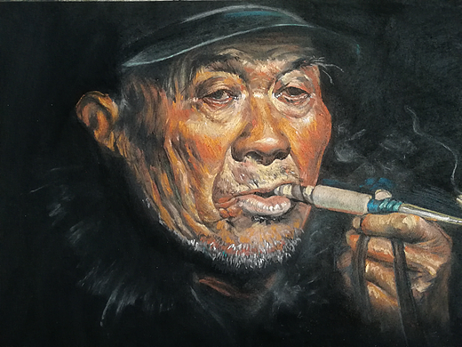 老人（个人主页-ZNzA4MjE2ODQ=） - 绘画 - 站酷设计师zjran原创素材 - 站酷ZCOOL