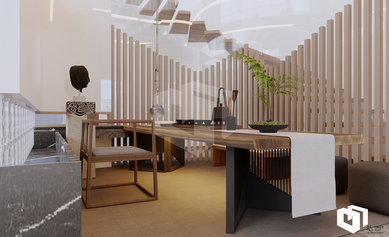 给你一个新中式的家（图ZMzgwOTI1NzA4） - 建筑设计 - 站酷设计师合几空间设计原创素材 - 站酷ZCOOL