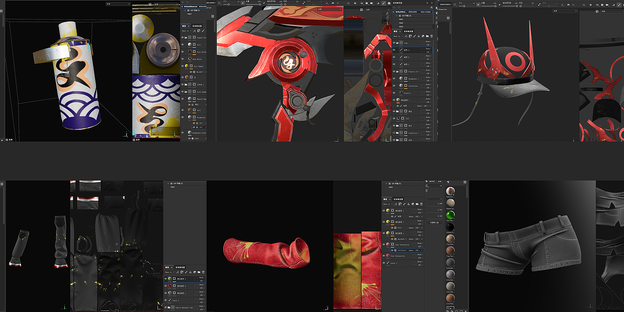 SP贴图绘制纹理细节