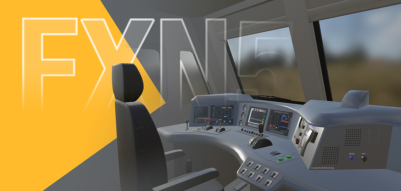 時(shí)代的交匯：復(fù)興FXN5C內(nèi)燃機(jī)車（圖ZMzgwOTM0MDA0） - 機(jī)械/交通 - 站酷設(shè)計(jì)師月十二msc原創(chuàng)素材 - 站酷ZCOOL