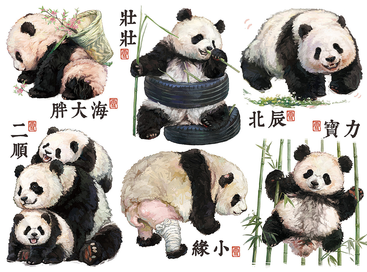 「国宝图鉴」No.1-No.19(图ZMzgwOTM4MzQ0) - 商业插画 - 站酷设计师雪娃娃童画原创素材 - 站酷ZCOOL
