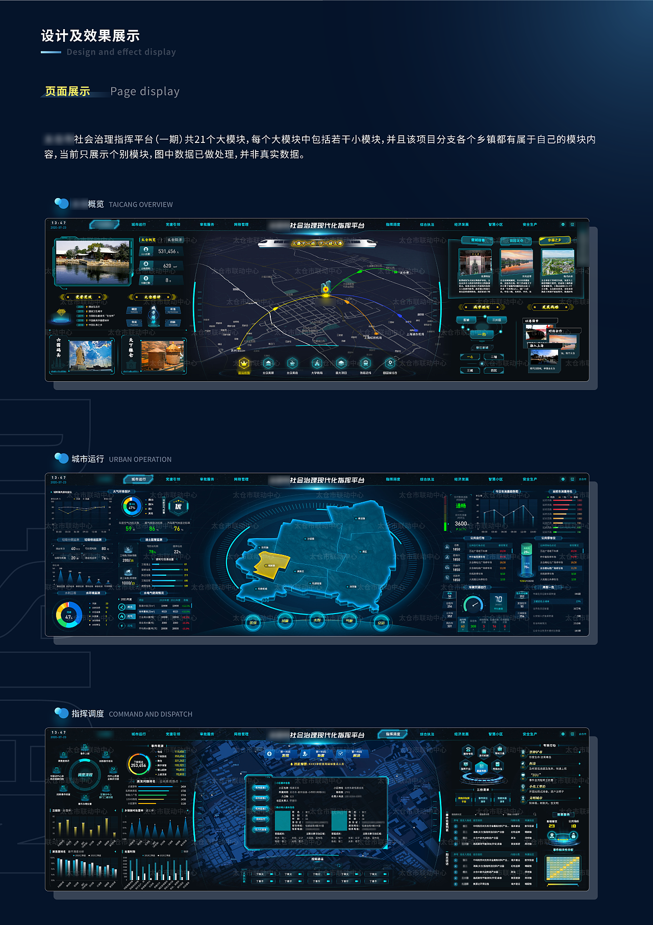 社会治理指挥平台大屏（图ZMzgwOTUxMTc2） - 其他UI - 站酷设计师小洛爱蒸蛋原创素材 - 站酷ZCOOL