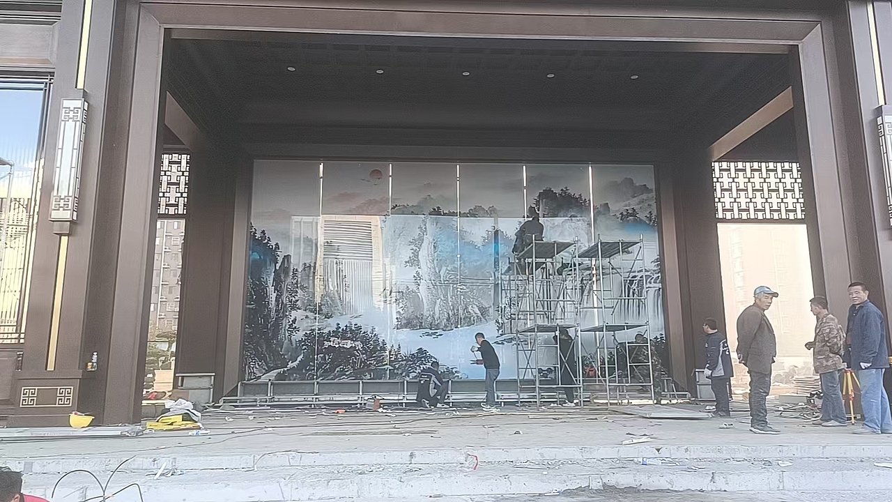 河北保定望宏时代售楼部中式门楼仿铜金属装饰工程（图ZMzgwOTU0MDQw） - 其他工业/产品 - 站酷设计师众钰15014653434原创素材 - 站酷ZCOOL