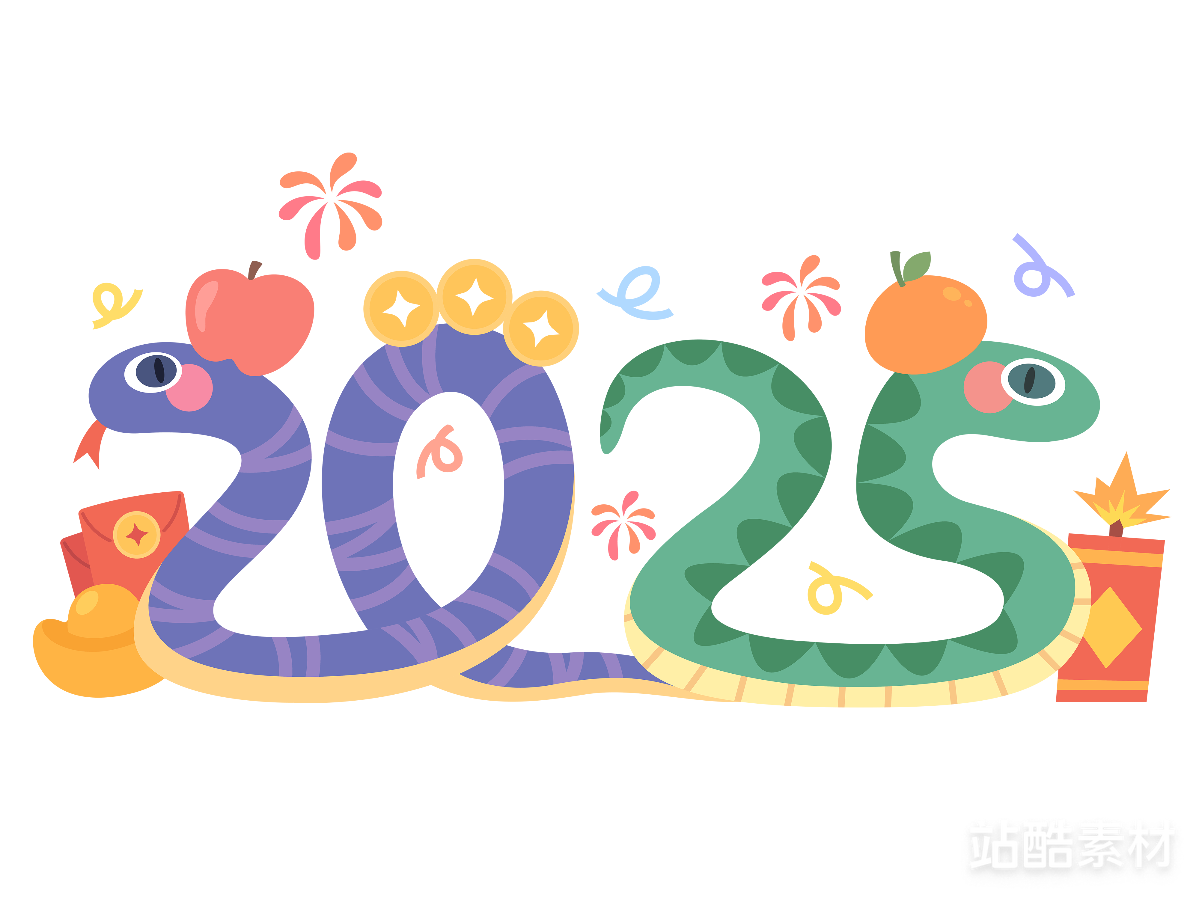萌蛇出洞-50款可爱卡通蛇年素材（图ZMTQ5NTQ4MjQ=） - 资讯 - 站酷设计师站酷素材原创素材 - 站酷ZCOOL