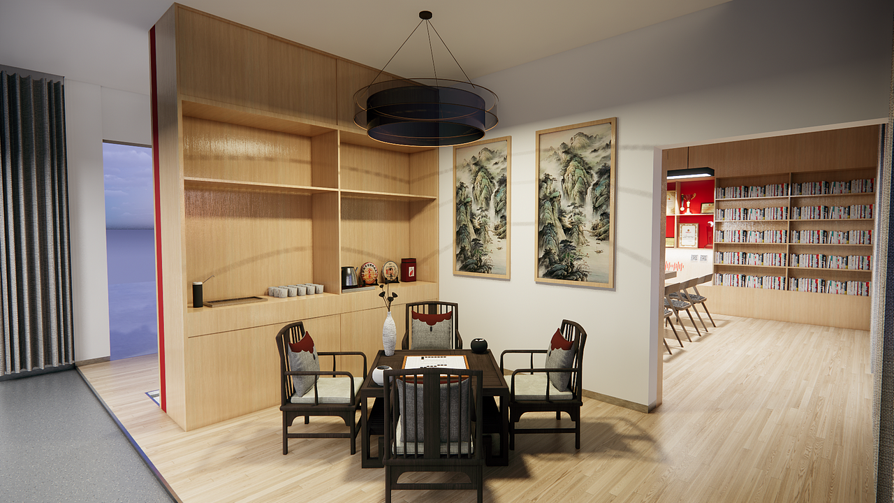 乡镇职工之家设计方案（图ZMzgwOTY4Mjcy） - 展陈设计 - 站酷设计师咸鱼老表原创素材 - 站酷ZCOOL