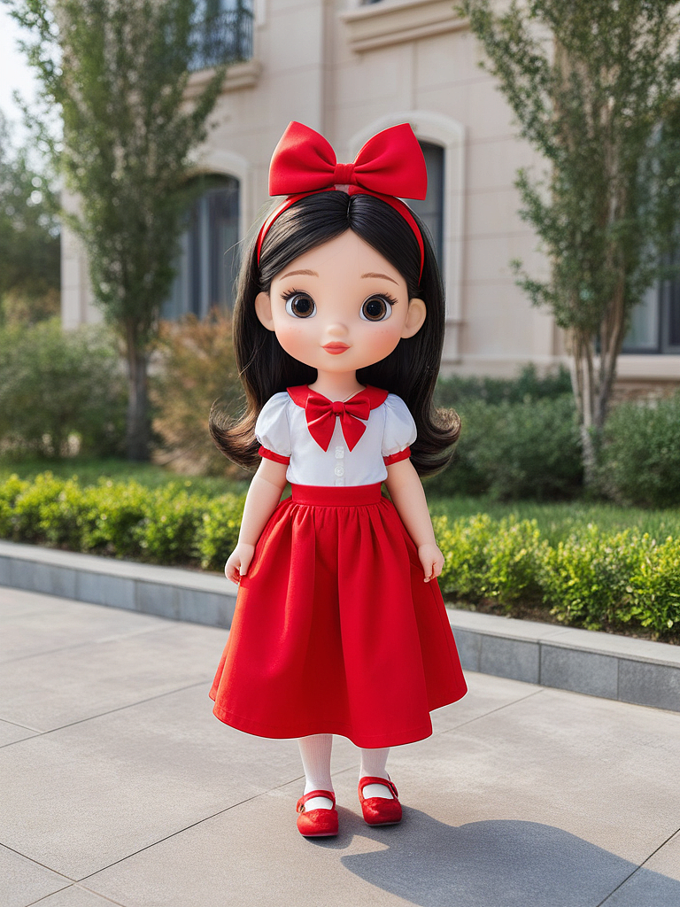 可爱的蝴蝶结女孩