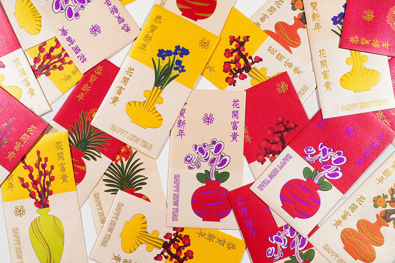 花开富贵-新年红包(图ZMzgwOTgyMTQw) - 其他平面 - 站酷设计师进退设计原创素材 - 站酷ZCOOL