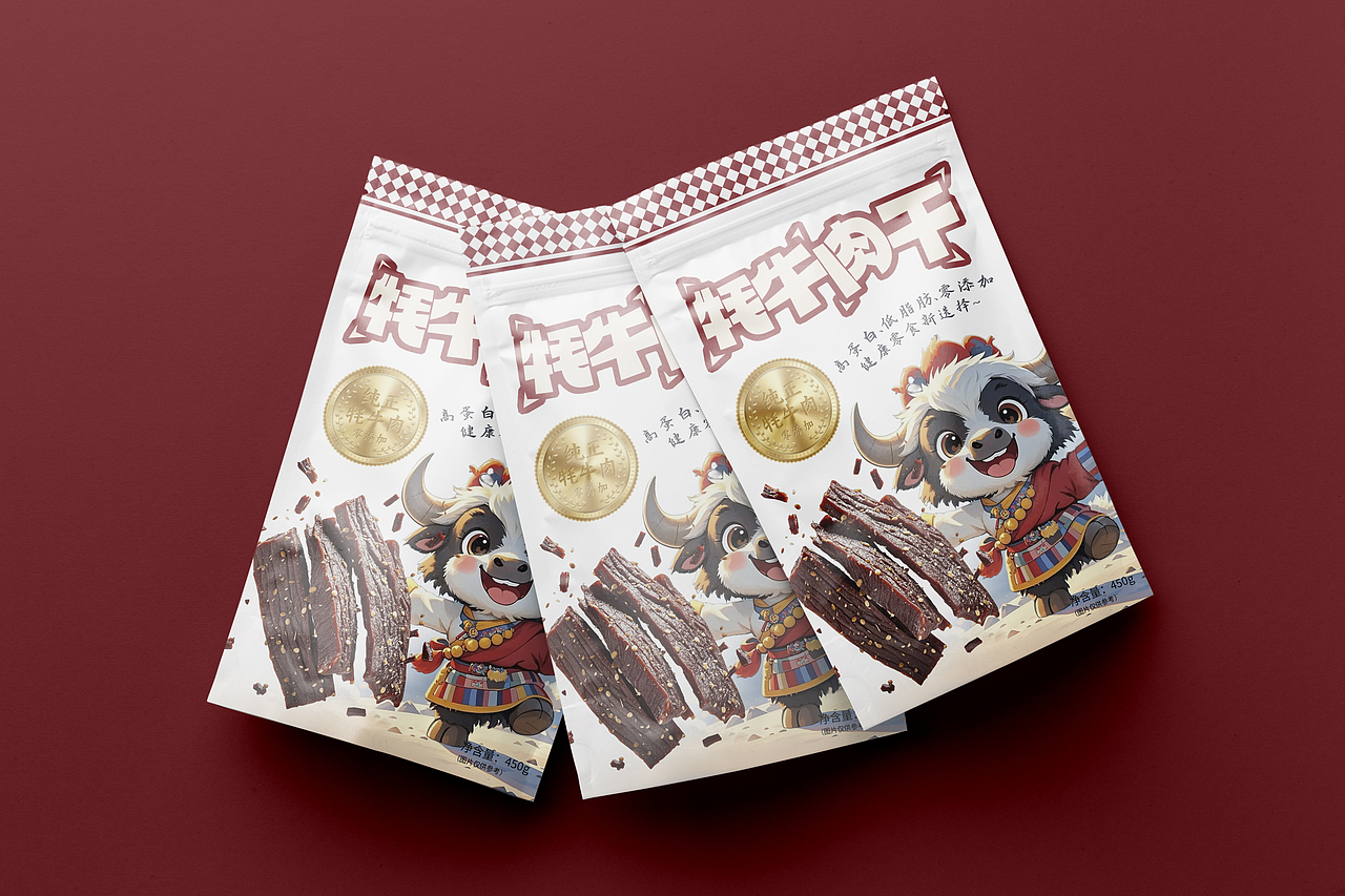 牦牛肉干包装案例