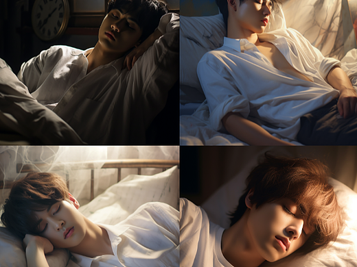 美少男睡眠主题