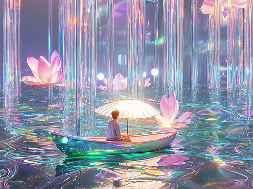 莲叶摇曳 幻梦之舟