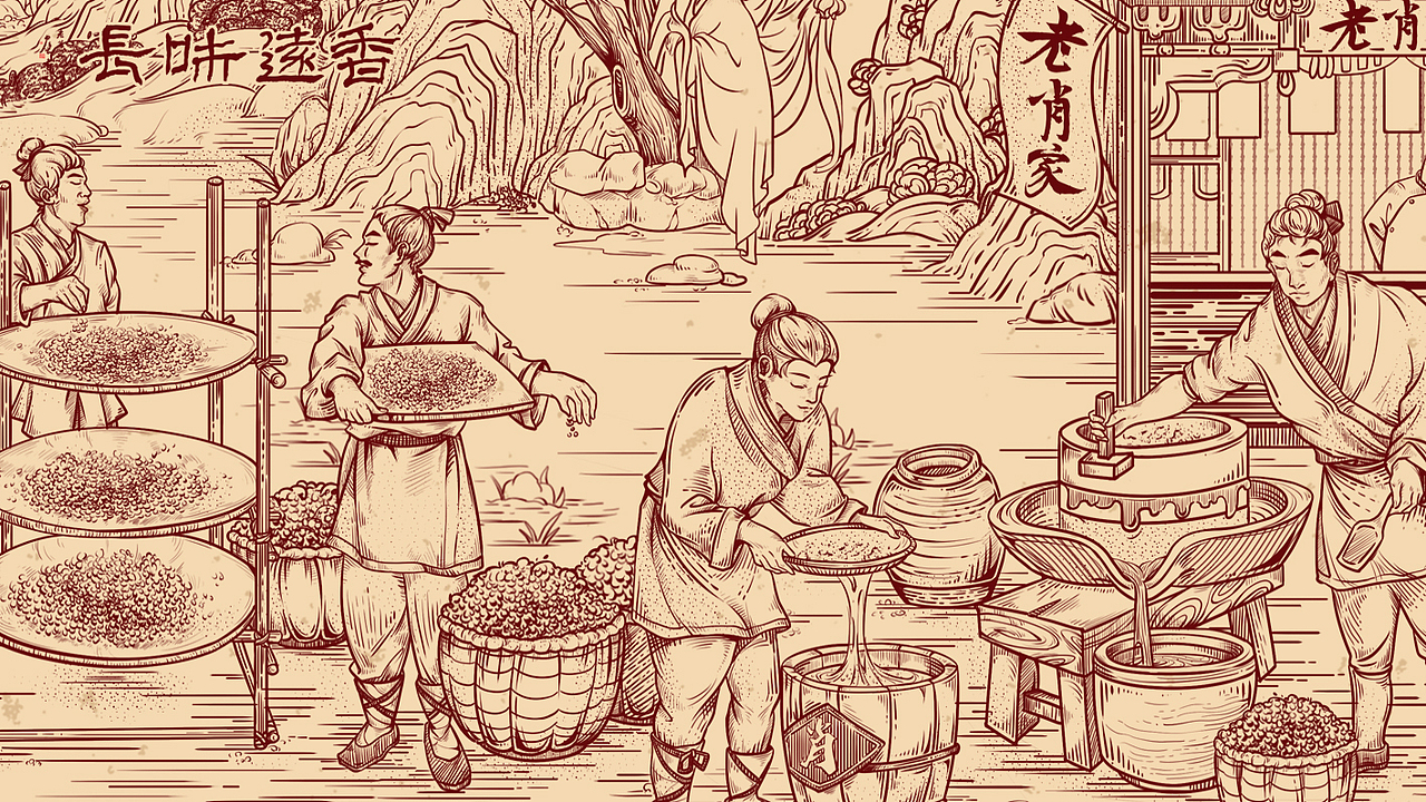 老肖家-千层豆干-礼盒包装设计