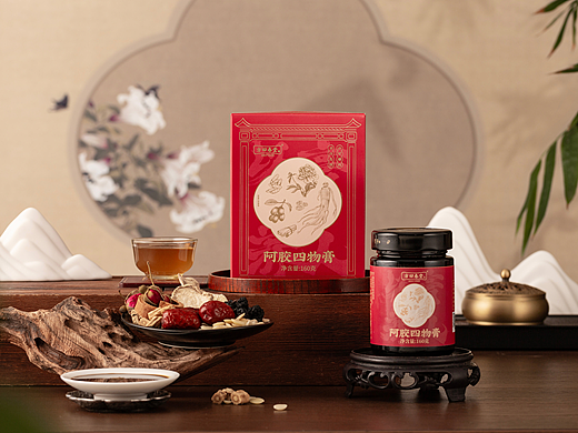 風河-阿胶四物膏包装设计