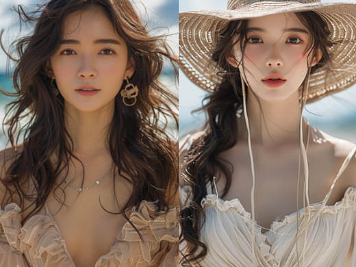 夏日沙滩少女3（个人主页-ZNzA4MzczMzI=） - 其他平面 - 站酷设计师KIDDDDD_原创素材 - 站酷ZCOOL