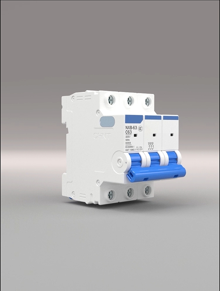 C4D建模+渲染 工业五金电开关展示