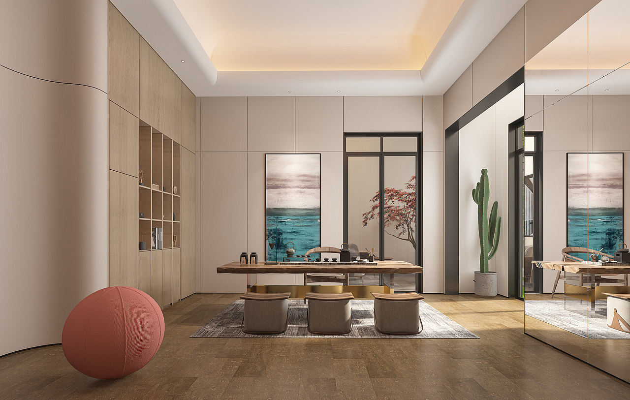 负一层品茶/舞蹈空间