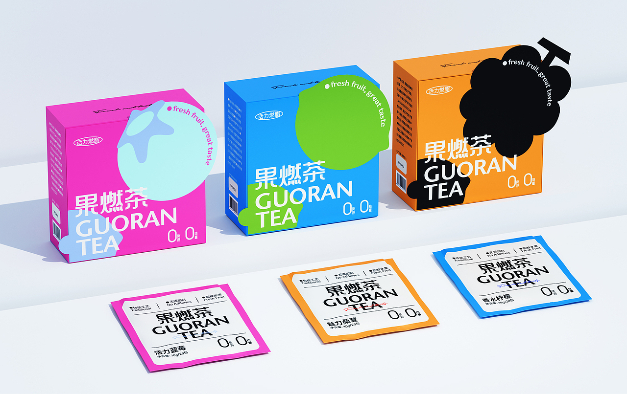 GUORAN果燃茶 | 茶饮品牌包装设计