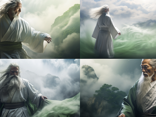 道骨仙风的老人