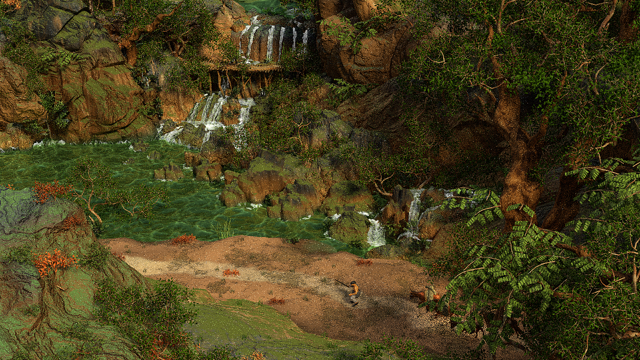 3D溪山行旅图三维场景模型