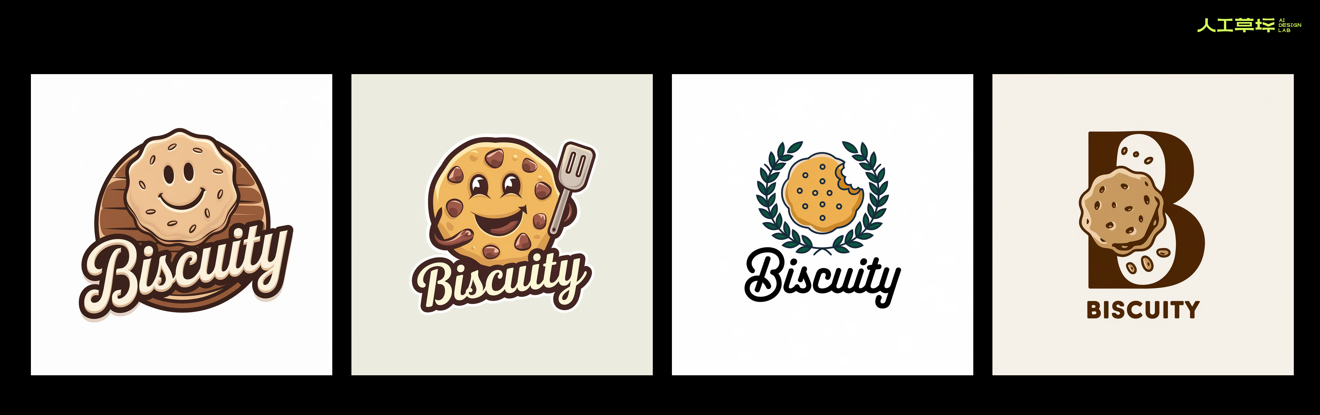 英文提示词：A logo design of a Bakery Brand named “Biscuity”
