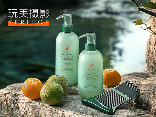 洗发水视觉 | 丝滑柔顺，持久留香 X 玩美摄影