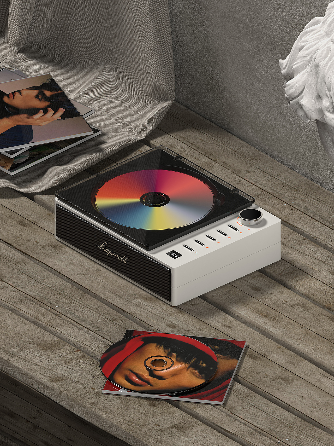 LEAPWELL复古CD机（图ZMzgxMTE1NzY4） - 电子产品 - 站酷设计师几维设计KIWI原创素材 - 站酷ZCOOL