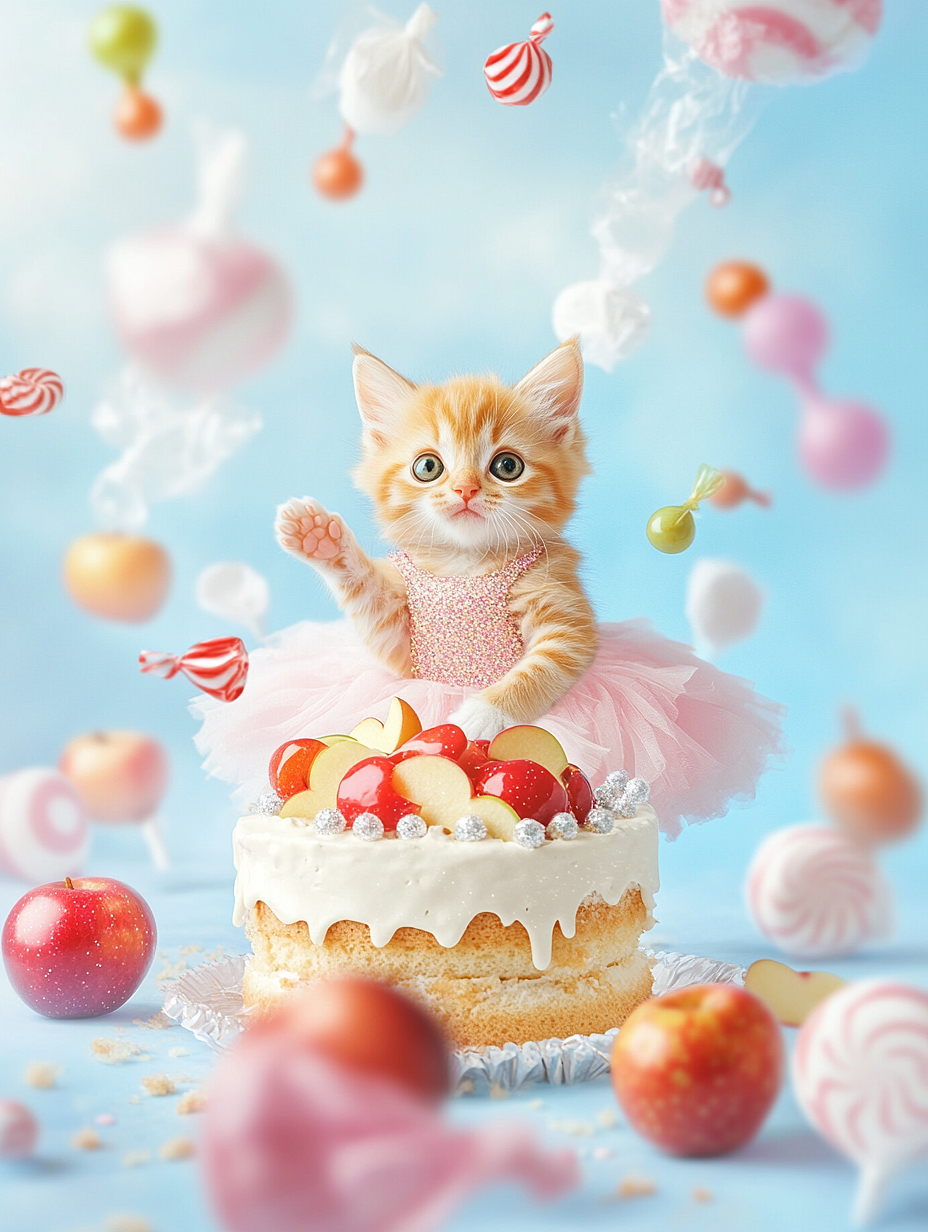 AI摄影-公主小猫