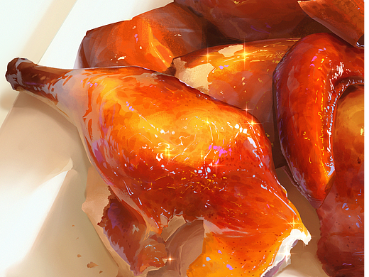 一组美食类色彩练习