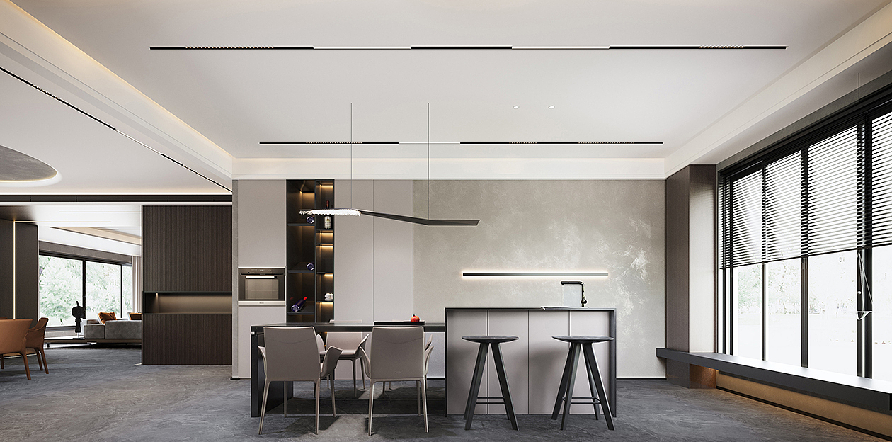 意式轻奢大平层：品味之美，质感生活的艺术（图ZMzgxMTM0MDg0） - 家装设计 - 站酷设计师吴玥原创素材 - 站酷ZCOOL