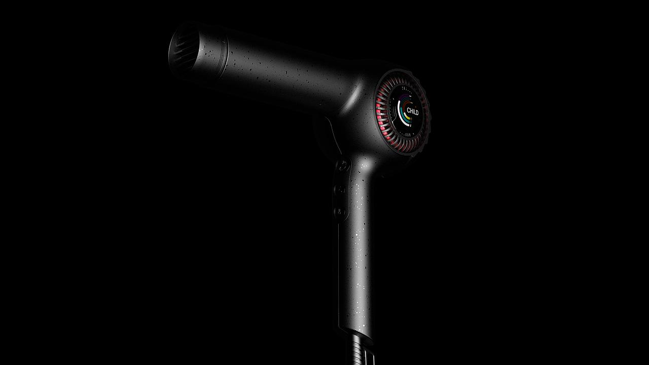 侧进风吹风机风筒