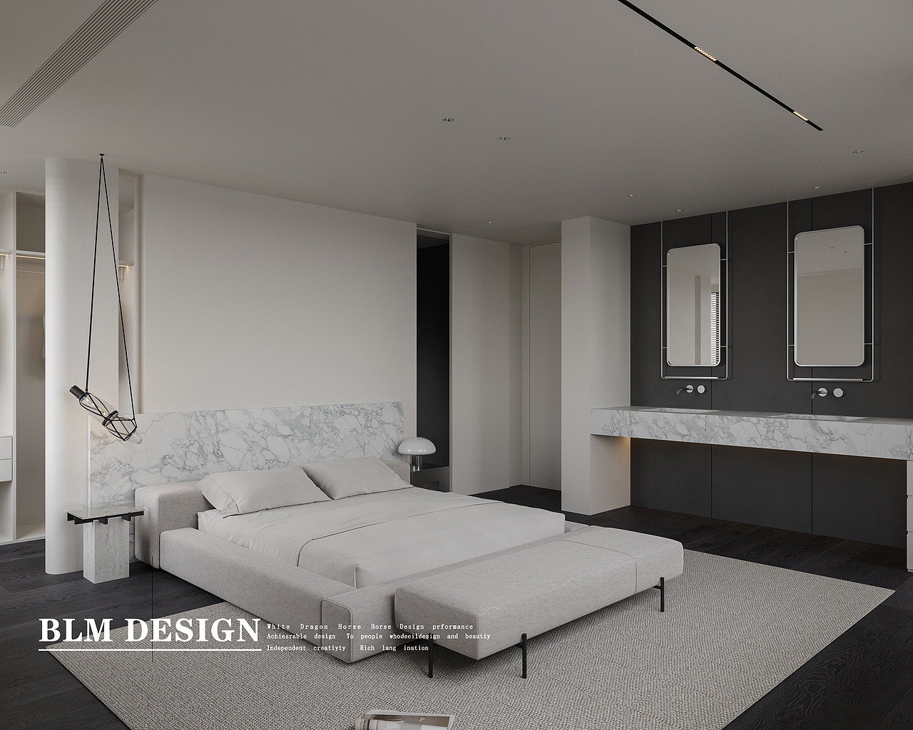 极简风-白龙马效果图