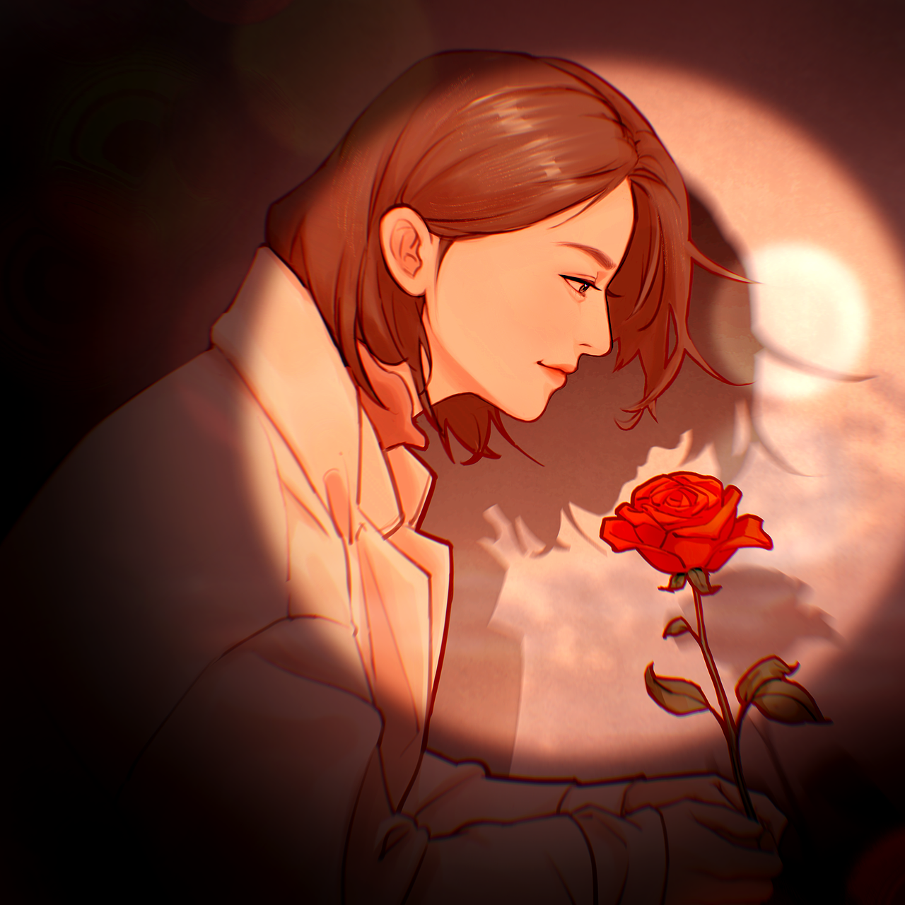 给三次朋友画的礼物