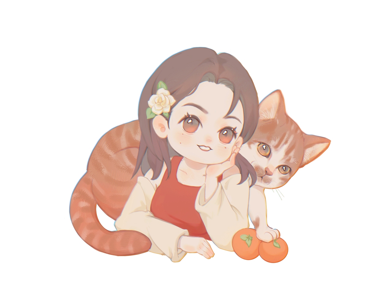 给三次朋友画的礼物