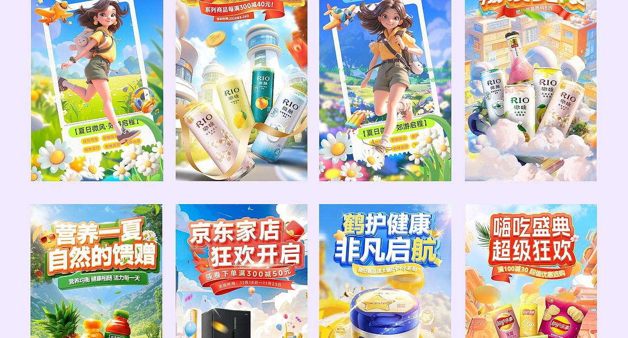 电商视觉设计（图ZMzgxMTQ3NzYw） - 电商 - 站酷设计师小满即安原创素材 - 站酷ZCOOL