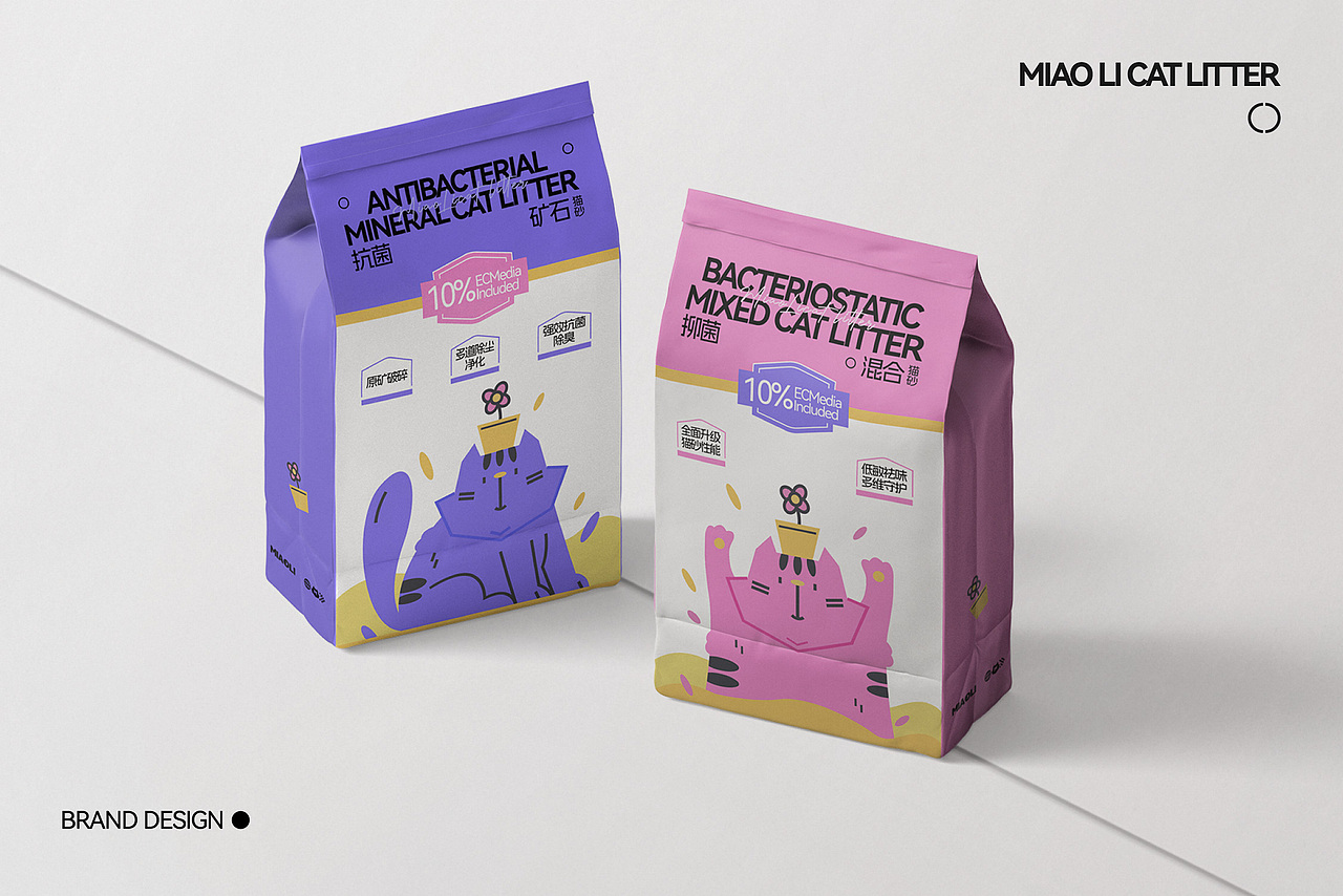 MIAO LI CAT LITTER喵里猫砂 | 猫砂品牌设计