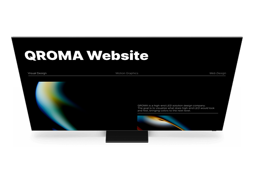 QROMA Landing 网页设计 - 动态光晕