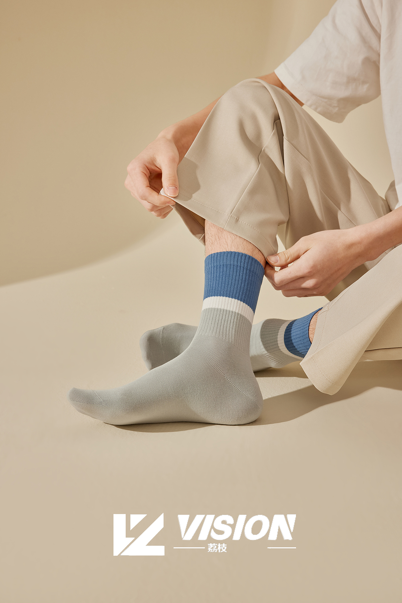 男士袜子-简约舒适（图ZMzgxMTc2MDMy） - 人像摄影 - 站酷设计师荔枝视觉原创素材 - 站酷ZCOOL