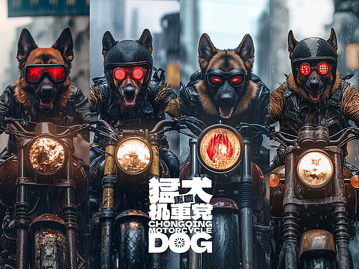 AIGC练习1 | 重庆猛犬机车党 