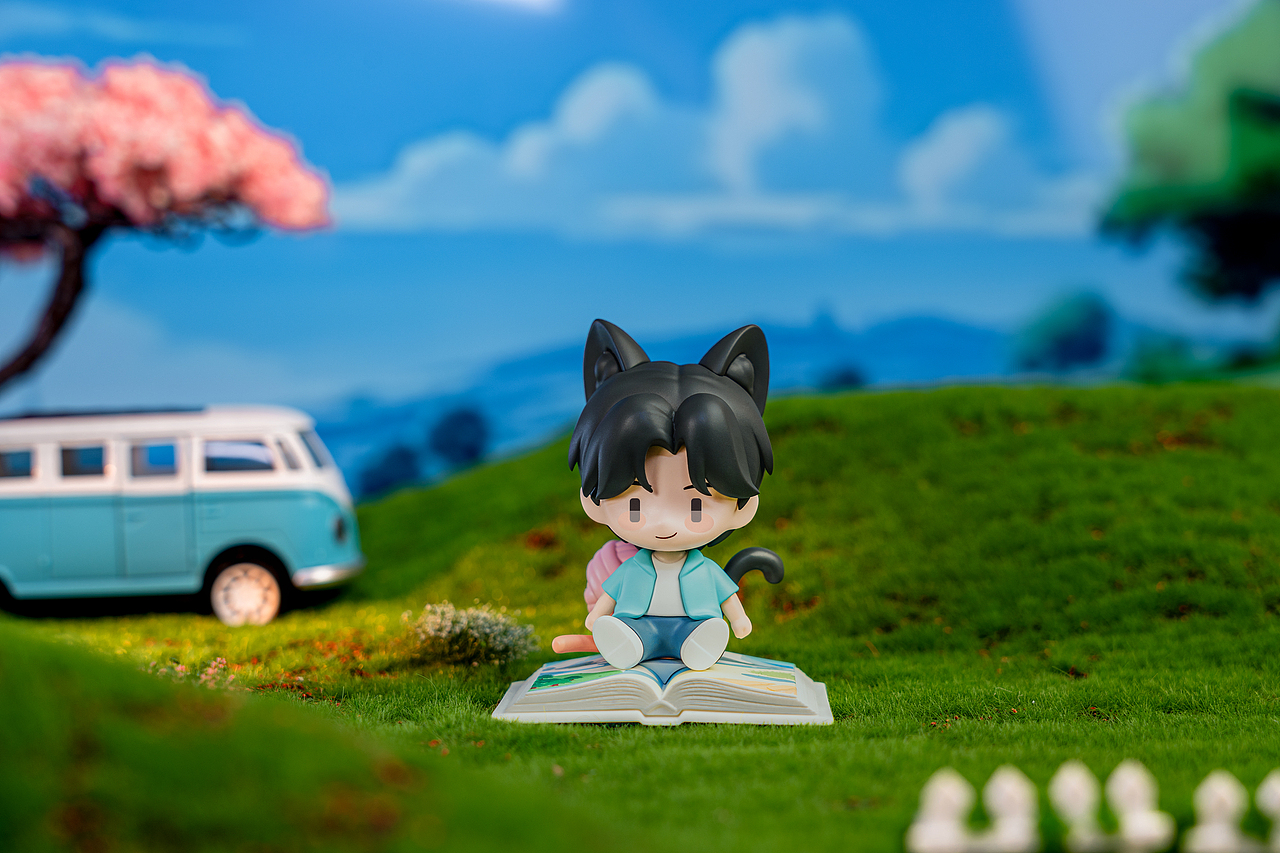 跳进地理书的旅行 Q版手办拍摄场景案例