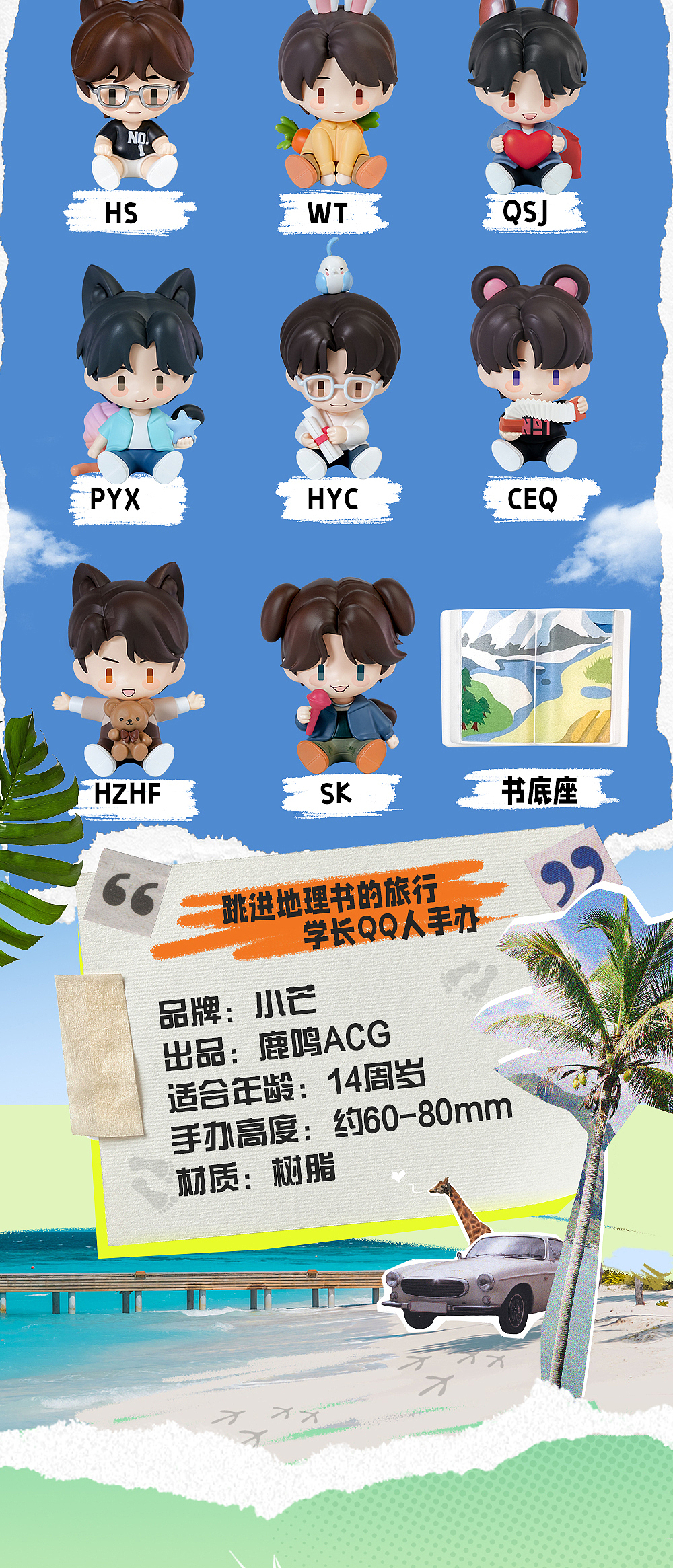 跳进地理书的旅行 Q版手办拍摄场景案例