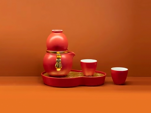 文创产品设计|故宫前门|大吉福禄茶具套组