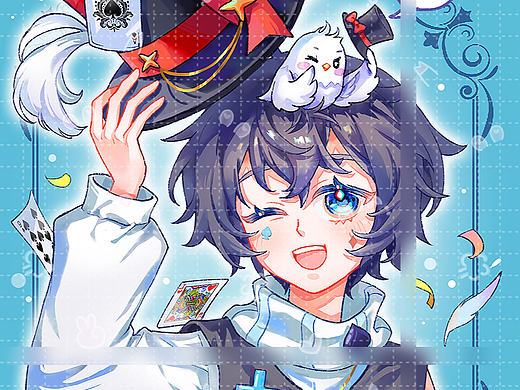 魔术男孩_头像胸像稿