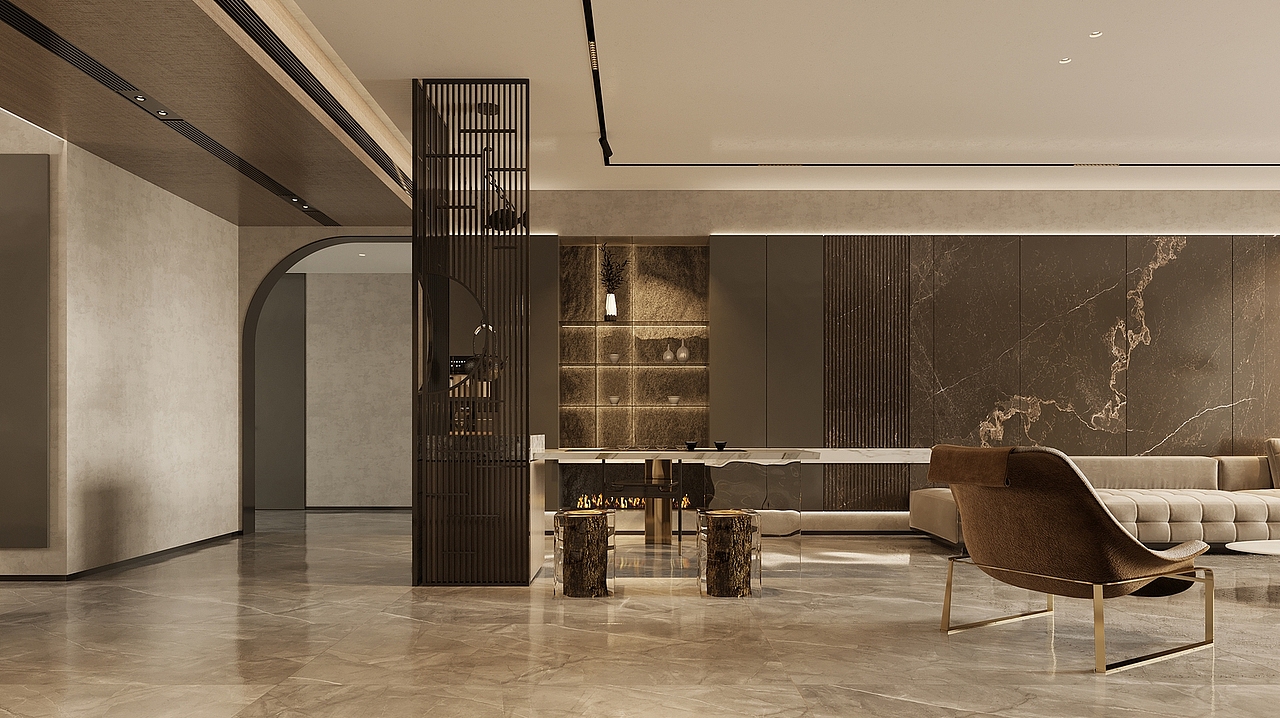 意式轻奢客厅-生活艺术（图ZMzgxMjE1MTYw） - 家装设计 - 站酷设计师亦然13156505105原创素材 - 站酷ZCOOL