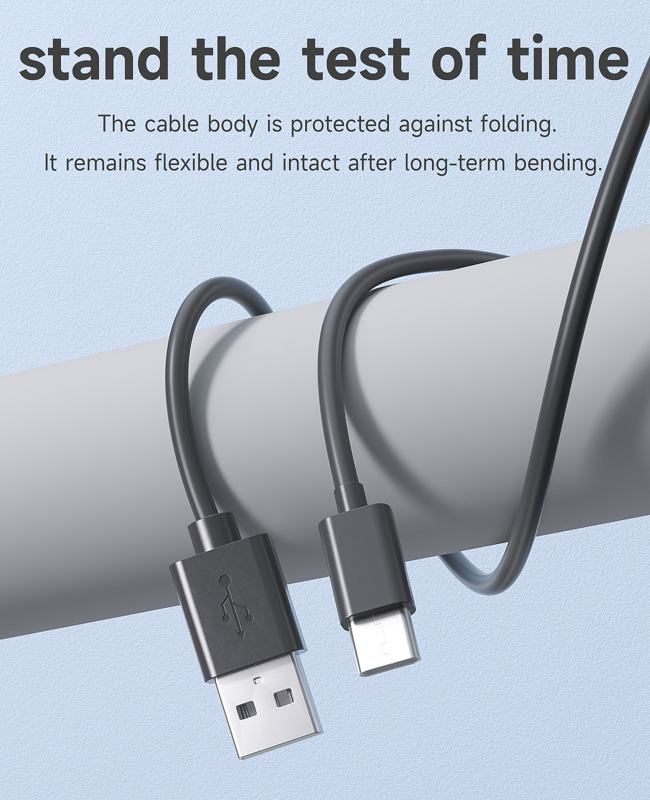 USB数据线TYPE C充电线详情页C4D+OC渲染