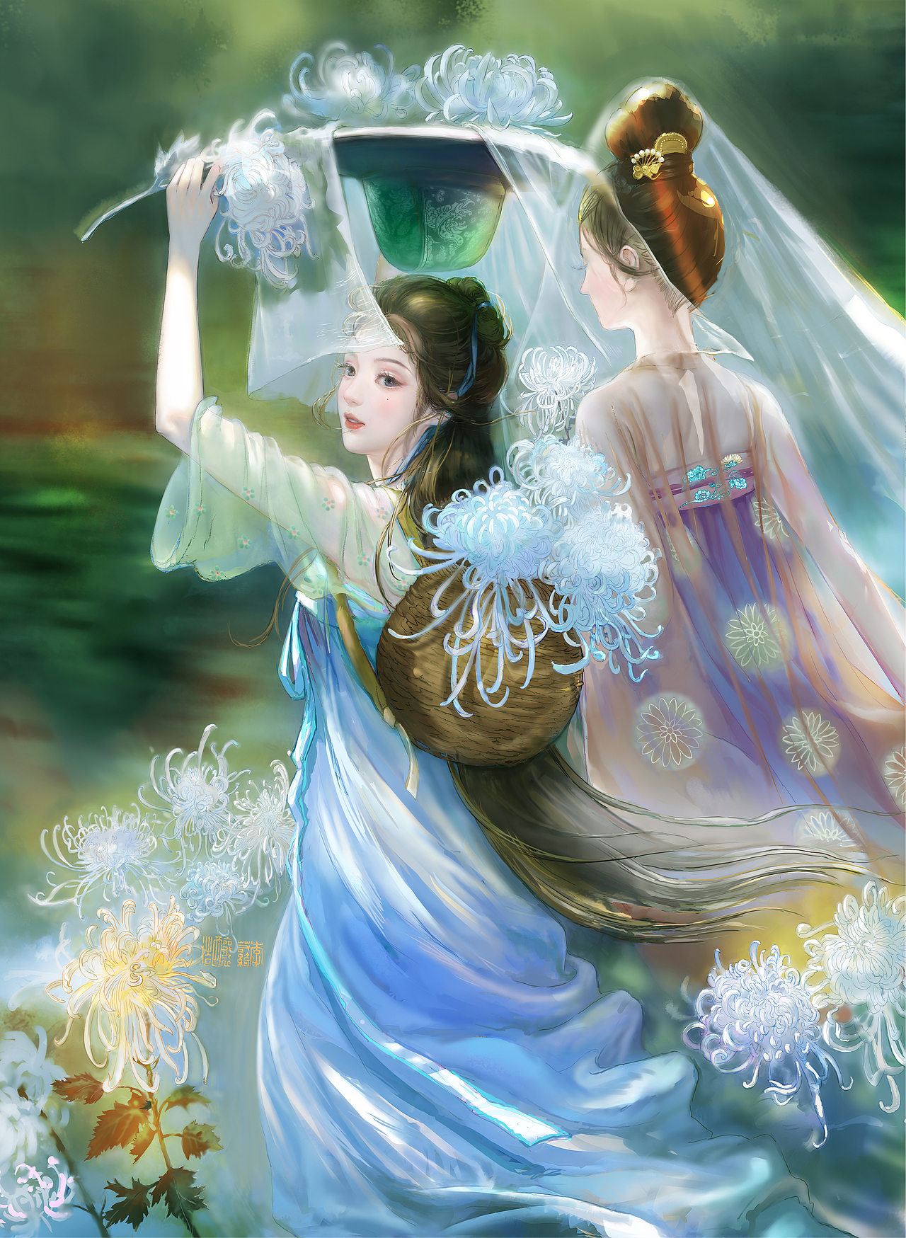 《辰色 • 中国十二色》之 ❁ 亥时 • 月白（图ZMzgxMjMxODQw） - 绘本 - 站酷设计师李若绮酿造原创素材 - 站酷ZCOOL