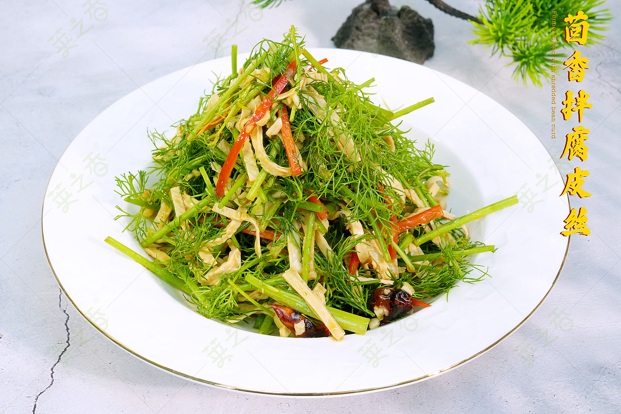 茴香拌腐皮丝