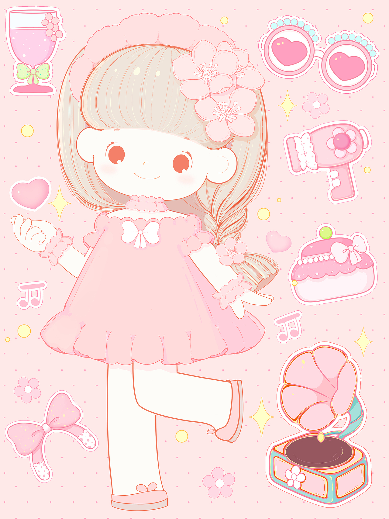 花花姑娘浪漫花语手帐集（图ZMzgxMjQ0NDU2） - 商业插画 - 站酷设计师桑诶姆原创素材 - 站酷ZCOOL