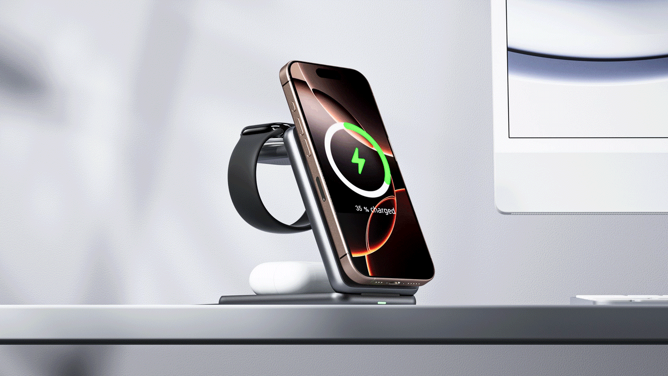 3合1无线充，产品动画渲染（图ZMzgxMjU3NzE2） - 产品 - 站酷设计师太安Taian原创素材 - 站酷ZCOOL