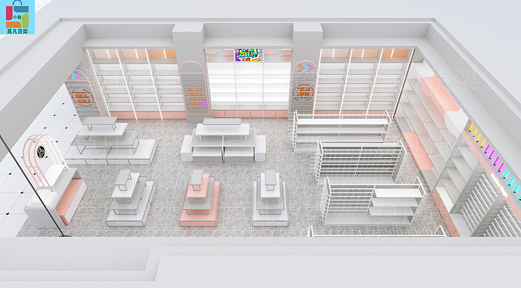 潮流文创潮玩店道具时尚-莫凡货架厂家先进生产设备