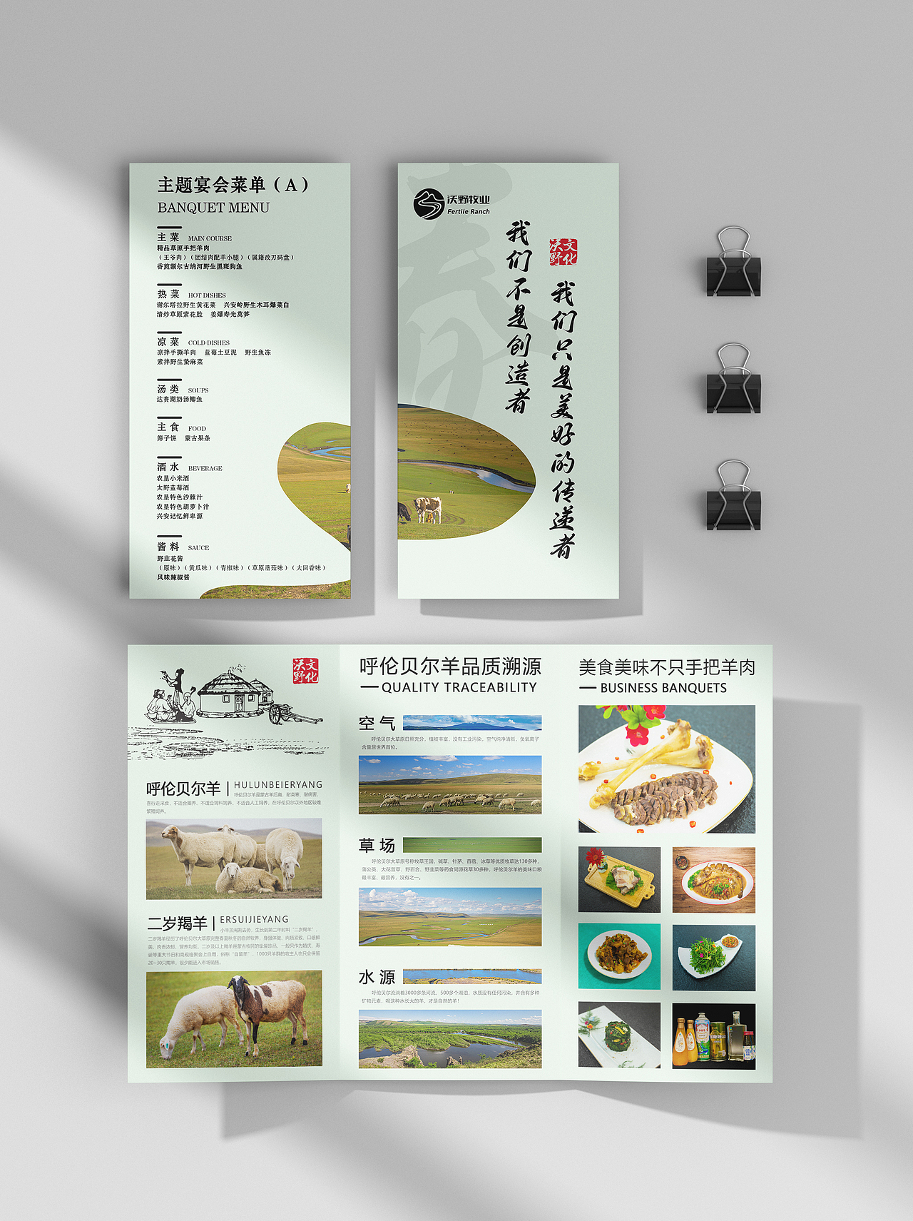 沃野公司平面宣传物料