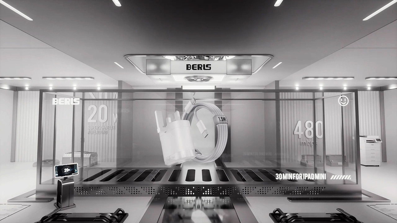 20W 苹果16充电器动画视频